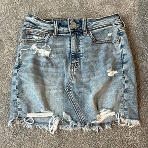 Blue jean skirt